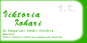 viktoria kohari business card