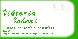 viktoria kohari business card